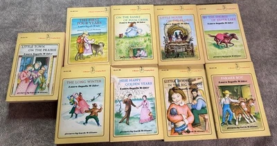 LITTLE HOUSE on the PRARIE boxed set 9 paperbacks Laura Ingalls Wilder - Image 1 of 3