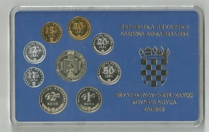 rare Croatian Mint Croatia Kuna 1994- 1996 Proof Like Coin Set FAO Olympia UN - Picture 1 of 2