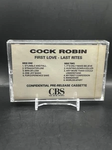 Cock Robin - First Love - Last Rites / Cassette / 1989 /Promo/ Sealed - Picture 1 of 3