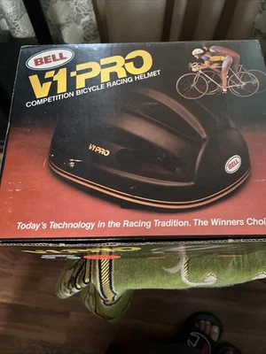 Винтажный новый из старых запасов 1984 Bell V1 Pro белый велосипедный гоночный шлем M/L - Изображение 1 из 4