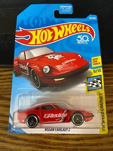 2018 Hot Wheels #244 HW Speed Graphics 9/10 NISSAN FAIRLADY Z Red - Picture 1 of 2