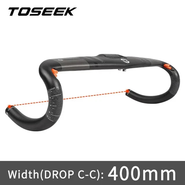 Road Bike Full Carbon Handlebar Ultralight UD Matte Bend Bar 31.8x400/420/440mm - Image 1 of 4