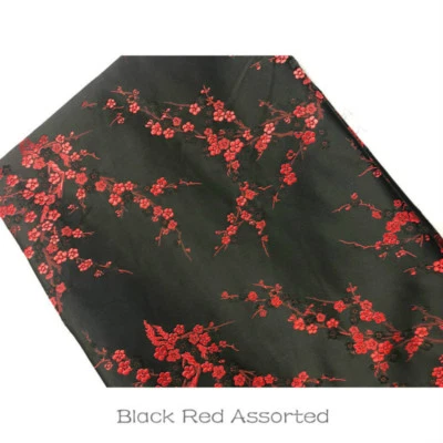 Китайская дамасская ткань слива цветок искусственный шелк жаккард парча ткани на метр - Изображение 1 из 4