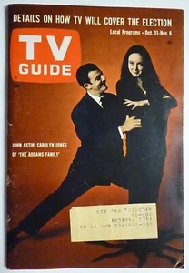 Penn. Oct 31 1964 TV Guide ADDAMS FAMILY Astin Carolyn Jones GILLIGAN'S ISLAND - Picture 1 of 5