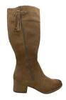 Naturalizer Kailyn Suede Riding Boot Brown
