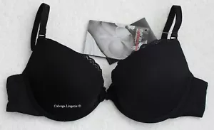 NWT EMPORIO ARMANI 163338 Plunge, Push-Up with J Hook T-Shirt Bra, Negro, 36A - Imagen 1 de 9