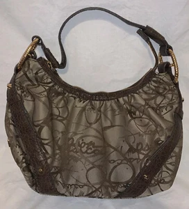Jessica Simpson Brown & Tan Medium Shoulder Bag Purse - Picture 1 of 8