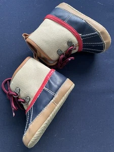NEW Baby Gap Cozy Snow Boot Boys Sherpa Lined Size 3-6 Mos - Picture 1 of 6