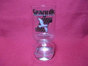 Gold Coast Seagulls 1990s Vintage Rugby League Beer Glass NSWRL NSWRFL Giants - Picture 1 of 4