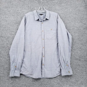 Ocean Current Shirt Mens XL Cas Button-Up Blue/Grey Pockets Long Sleeves Cotton - Picture 1 of 12