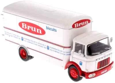 1/43 ЛИТОЙ ФУРГОН/ГРУЗОВИК BERLIET GAK «ПЕЧЕНЬЕ БРЮН» БЕЛЫЙ И КРАСНЫЙ ФРАНЦИЯ 1968 - Изображение 1 из 4