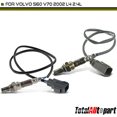 Новый датчик кислорода O2 2 шт. для Volvo S60 V70 2002 L4 2,4 л вверх и вниз по течению - Изображение 1 из 4