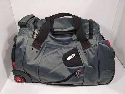 FUL Rolling Luggage Duffle Bag Retractable Handle 2-Wheels Travel Bag 22" Length - Image 1 of 4