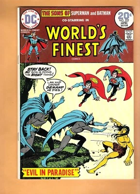 WORLD'S FINEST #222 DC comic Sons of Superman and Batman F/VF - Image 1 of 3