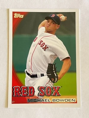 2010 TOPPS MICHAEL BOWDEN #499 PITCHER BOSTON RED SOX BASEBALL CARD - Image 1 of 2