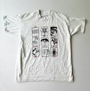 T-shirt vintage Living Science Foundation unisex taglia M/L punto singolo animali naturali - Foto 1 di 6