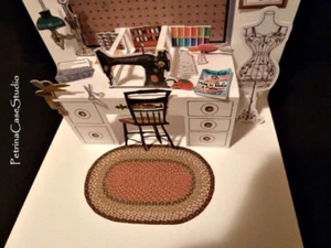 Sewing ROOM Curiosity Miniatures Shop Pop-Up Card 5X7 Item1351 - Picture 1 of 10