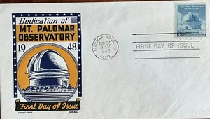  Cachet Craft Ken Boll 966 Mount Palomar Telescope Early Space Stamp  - Picture 1 of 1