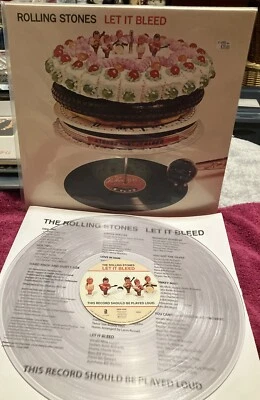 The Rolling Stones Let It Bleed 2013 Abkco Clear Vinyl Press. Used In Great Cond - Image 1 of 4