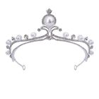 Exquisit Wedding Crown Silver Queen Crystal Bride Tiara Bridal Headpieces