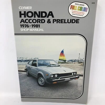 Manual de reparación de servicio de puesta a punto Honda Accord Prelude CVCC1976-1981 1977 1978 1979 Foto 1 de 4