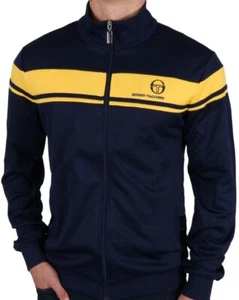Sergio Tacchini Damarindo Track Jacket Maritime Blue/Lemon Drop - Picture 1 of 6