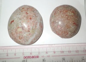 Autumn Jasper Stone Flat Free Shape Cabochon 455 Carat 2 pieces Lot - Picture 1 of 3