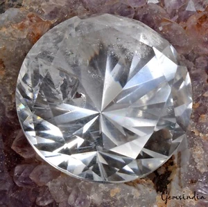 Piedra preciosa mineral mineral de cuarzo blanco de corte de diamante perfecto ~ 180,40 quilates - Imagen 1 de 10