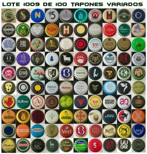 CHAPAS TAPÓN CORONA DISTINTAS MARCAS ABIERTAS 100 UNDS. LOTE 1009 - Imagen 1 de 1