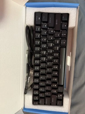 60% Keyboard With Speed Silver Switches, And White Standard Keycaps.  - Image 1 of 2