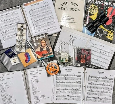 Music Lot Guitar Piano Strings Vocals Wind Sheet Music Textbook Accessories Etc. - Image 1 of 4