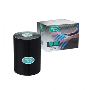 VetkinTape Pferde & Hunde Kinesiologie Tape: 3,93 Zoll x 16,5 Fuß (schwarz) - Bild 1 von 6