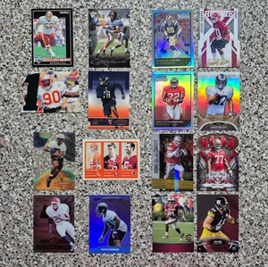 NFL Rookie RC Football Sports Trading Card 16 Card Lot 1992-2012 Free Shipping - Picture 1 of 8