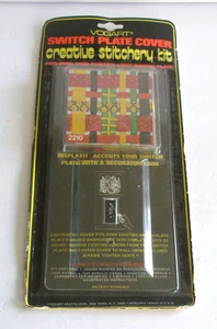 Vogart Switch Plate Cover Creativity Stitchery Kit Embroidery #2210 Weaved - Picture 1 of 5