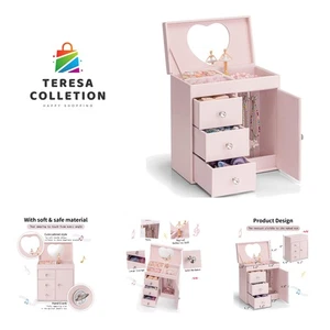 Portagioie Musicale per Bambine, Music Box Grande per Bambini con Ballerina per Birthda... - Foto 1 di 8
