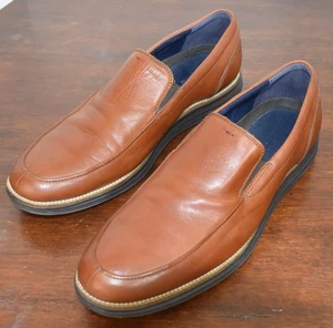 Cole Haan Leather Loafers Dress Shoes Slip On Comfort Casual Brown Mens Sz 11.5M - Picture 1 of 10