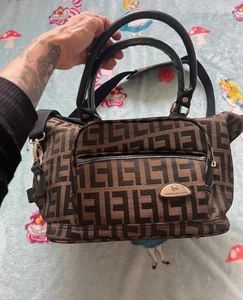 American flyer vintage monogram travel hold-all shoulder handbag bag - Picture 1 of 2