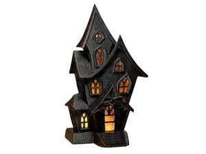 Ausgehöhltes Spukhaus 3D gedruckt mit LED LICHT 24 CM - Bild 1 von 3