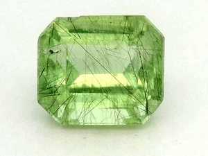 2.04Ct NATURAL GREEN RUTILE PERIDOT GEMSTONE FROM PAKISTAN - Picture 1 of 7