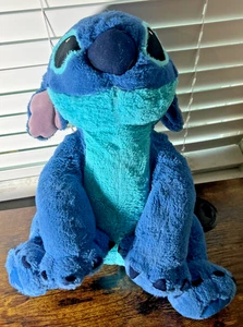 Genuine Disney Parks Large Lilo & STITCH Plush Toy Floppy Ears 15" Authentic EUC - Picture 1 of 8