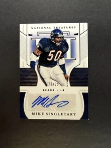 Mike Singletary 2020 Panini National Treasures Signatures Auto /25 #S-MS - Picture 1 of 2