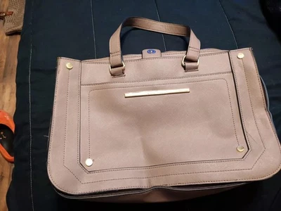 Steve Madden Bolso de Mano Grande Estilo Cartera Bolso de Hombro Cartera Beige Marrón Foto 1 de 4