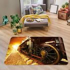 3D Train Wheels NAO3360 Transport Game Rug Mat Elegant Photo Carpet Mat Fay
