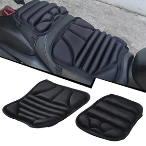 4) Gel Sitzkissen Set für Motorrad 2 Stück Druckentlastung und Komfort - Picture 1 of 5