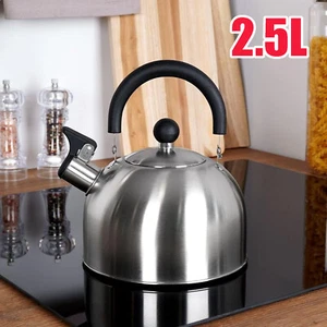 2.5L Stainless Steel Kettle Whistling Tea Kettle Stove Top Camping Kettle AU - Picture 1 of 13
