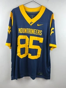 West Virginia Mountaineers Nike Jersey #85 ROETT XL Blue Gold Dri-FIT NCAA 2025 - Picture 1 of 8