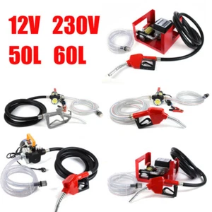 Dieselpumpe Heizölpumpe Elektrisch Selbstansaugend Ölpumpe 12V/230V 50/60L - Bild 1 von 71
