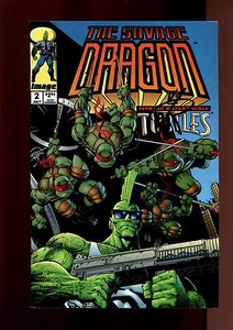 SAVAGE DRAGON 2(9.2)(NM-)AUTO/ ERIK LARSEN MIT COA-MUTANT NINJA TURTLES(b029) - Bild 1 von 1