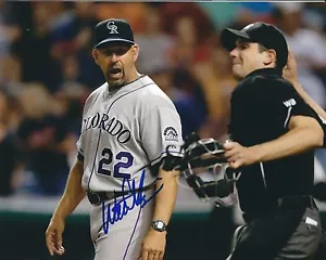 Autographed WALT WEISS Colorado Rockies 8x10 photo- COA - Picture 1 of 1