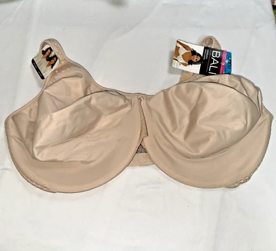 Bali Minimizer Underwire Bra, Soft Taupe/Beige 42DDD - NWT - Image 1 of 3